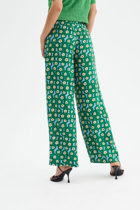 COMPAGNIA FANTASTICA Pantalone fluido fiori