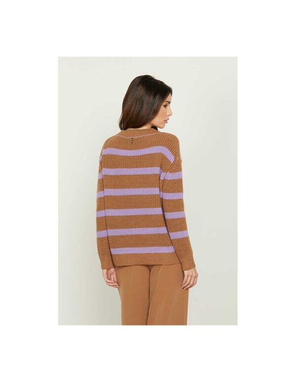 RELISH Maglia loretta m/l righe