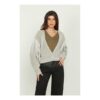 RELISH Cardigan angelas con trecce lurex