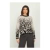 RELISH Maglia monte m/l spalla scesa maculato