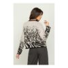 RELISH Maglia monte m/l spalla scesa maculato