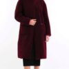 MONTEREGGI Cappotto ecomontone reversibile con profili a contrasto