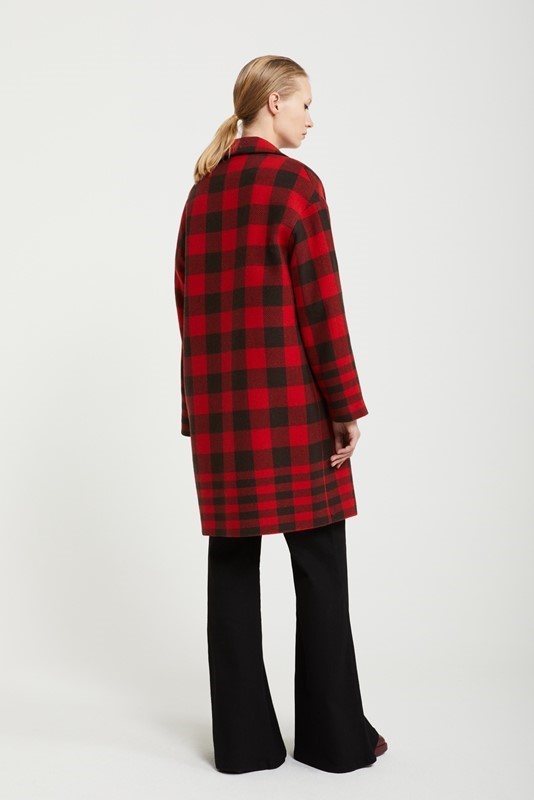 OTTOD'AME Cappotto check in misto lana