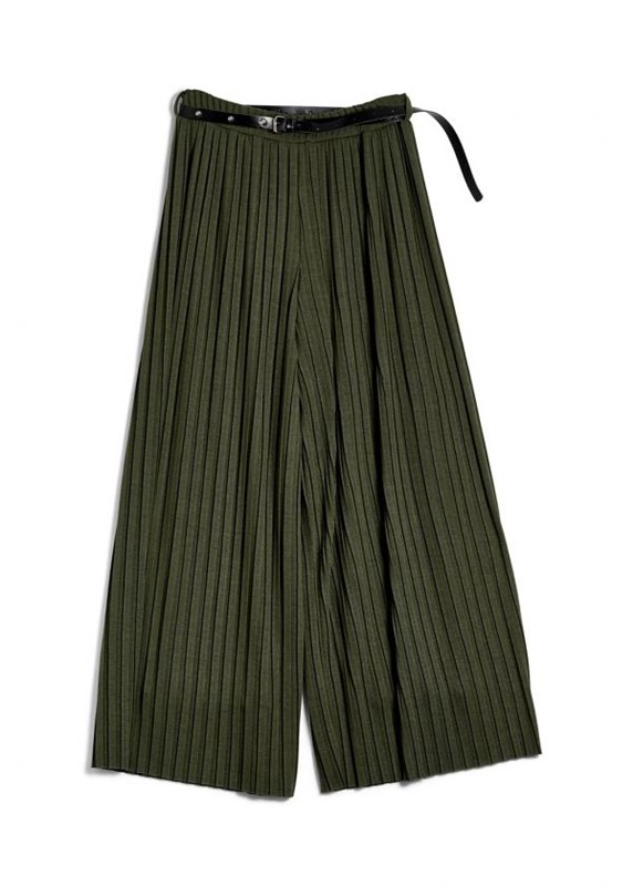 B.YU Pantalone plisse con cintura