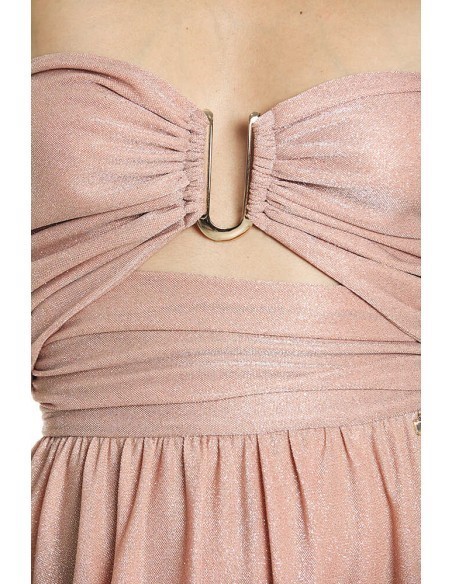 RELISH Abito lungo cut-out fascia