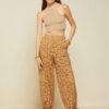 OTTOD'AME Pantalone cargo in sangallo