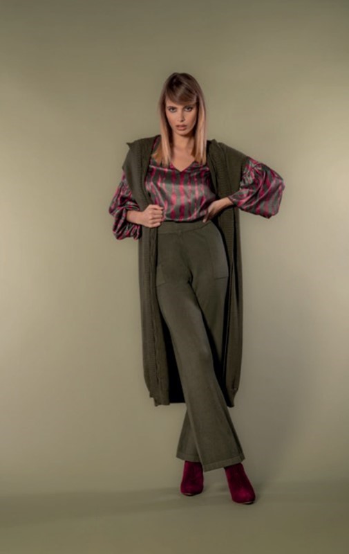 NUALY Gilet con cappuccio