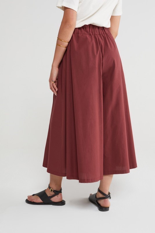 OTTOD'AME Pantalone culotte in popeline