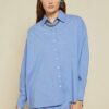 OTTOD'AME Camicia con fondo assimetrico