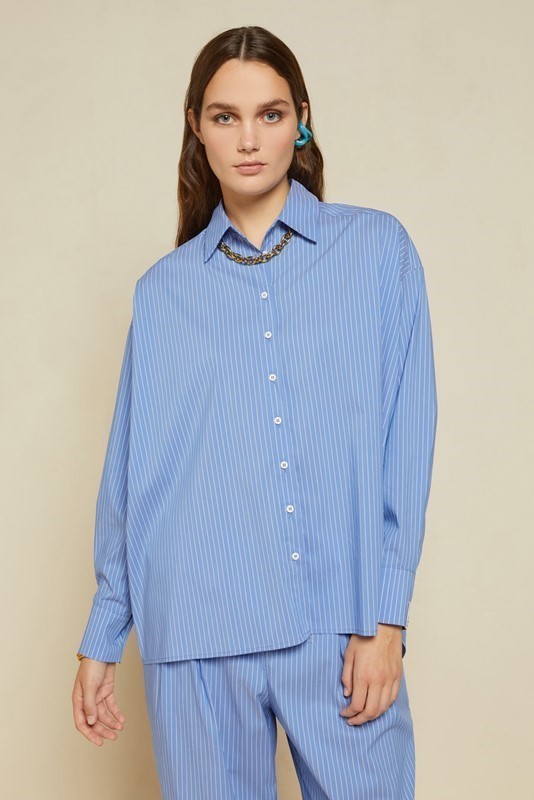 OTTOD'AME Camicia con fondo assimetrico