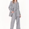 SISTE'S Pantalone check con risvolto
