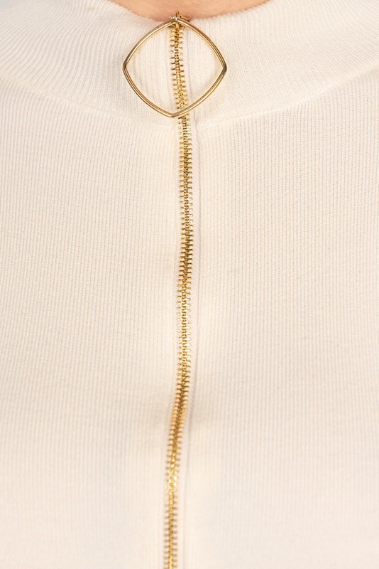 SISTE'S Giacca con tirazip geometrica