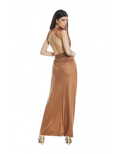 RELISH Abito rutilato lungo s/m sc.v