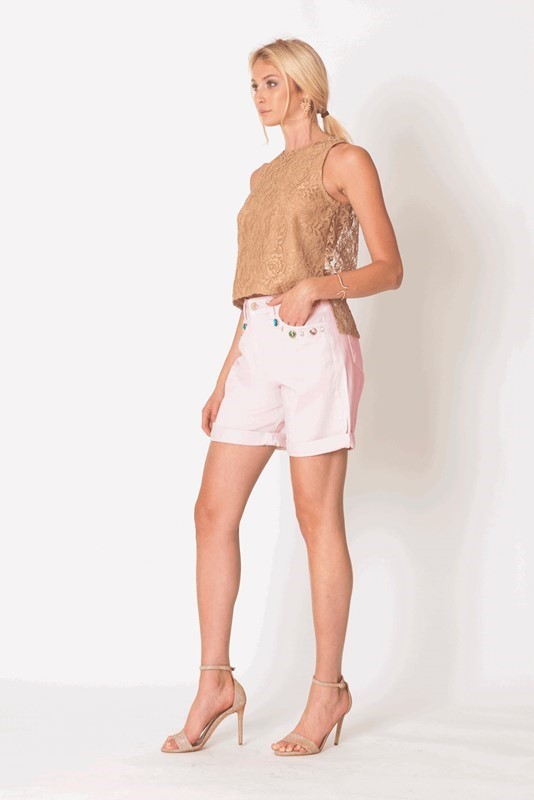 SISTE'S Top pizzo asimmetrico