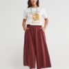 OTTOD'AME Pantalone culotte in popeline