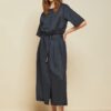 OTTOD'AME Camicia in lino con coulisse