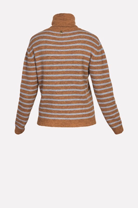 SISTE'S Maglia rigata con spilla