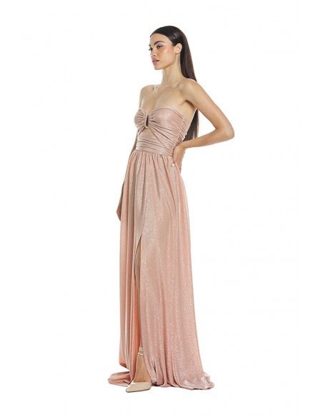 RELISH Abito lungo cut-out fascia