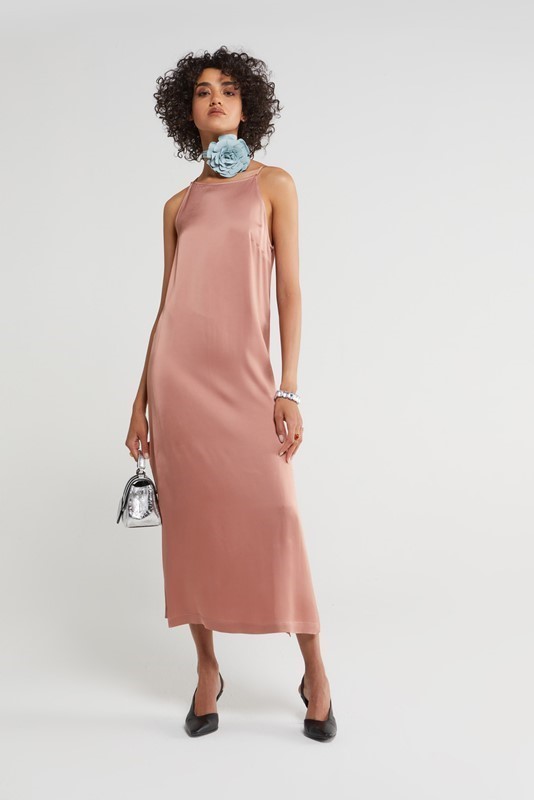 A4EEA518C2D9B07414F2BE57A04FF5F7_ OTTOD'AME Abito midi con viscosa