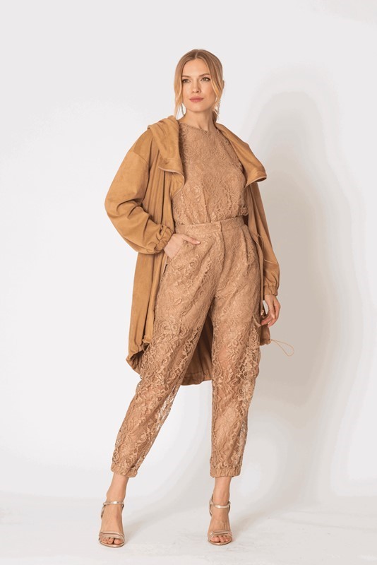 SISTE'S Pantalone cargo in pizzo