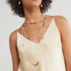 OTTOD'AME Top fluido in pura viscosa con spalline sottili
