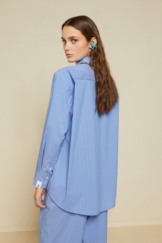 OTTOD'AME Camicia con fondo assimetrico
