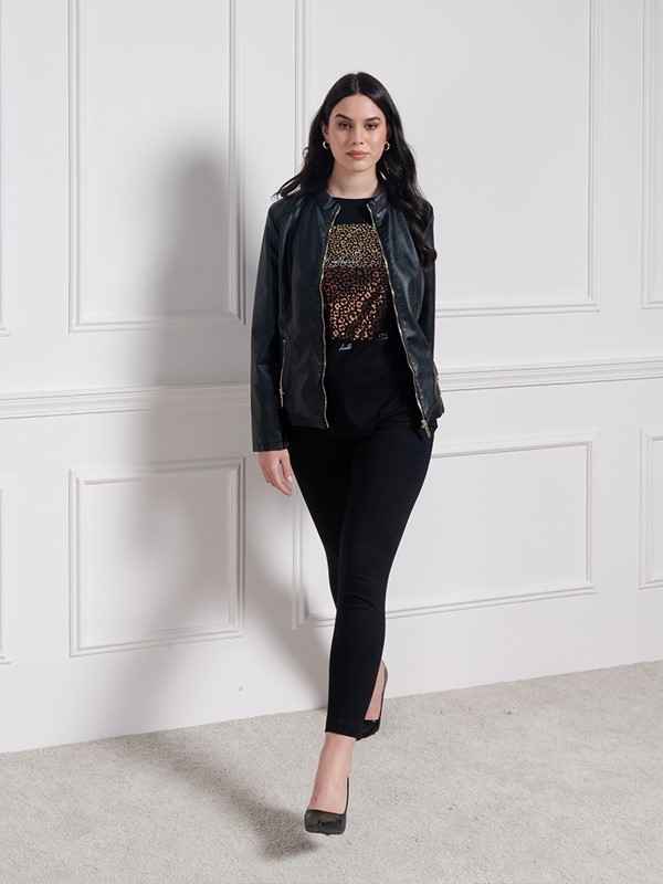 LIZALÙ Giubbino ecopelle