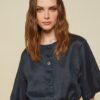 OTTOD'AME Camicia in lino con coulisse