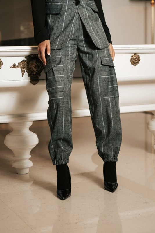 SPAGO DONNA Pantalone con elastico caviglia