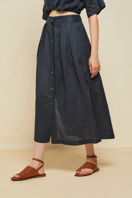 OTTOD'AME Gonna midi con bottoni