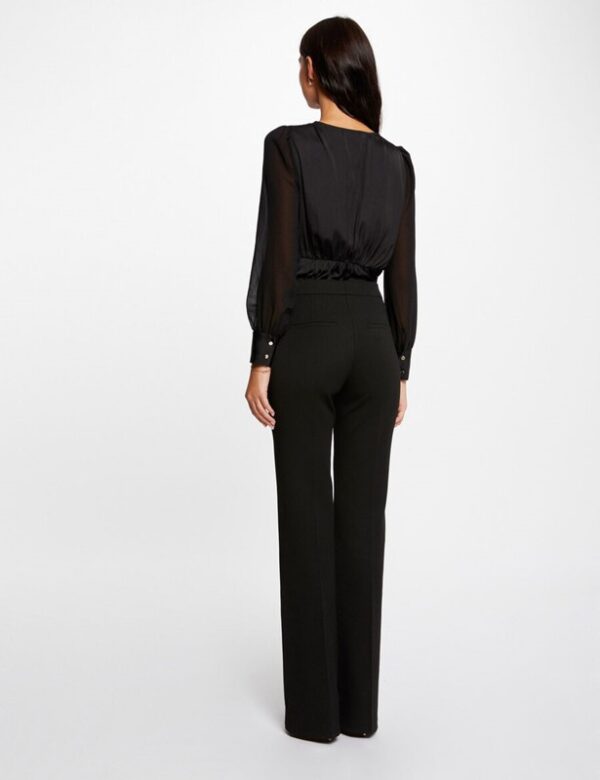 MORGAN Blusa scollo v con pizzo
