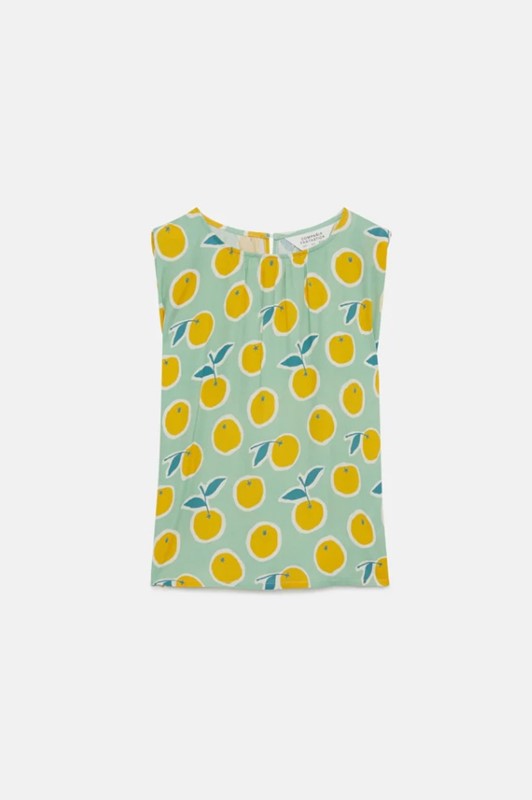COMPAGNIA FANTASTICA Blusa smanicata con spalline