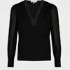 MORGAN Blusa scollo v con pizzo