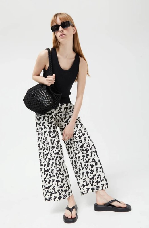 COMPAGNIA FANTASTICA Pantalone con pence e elastico dietro