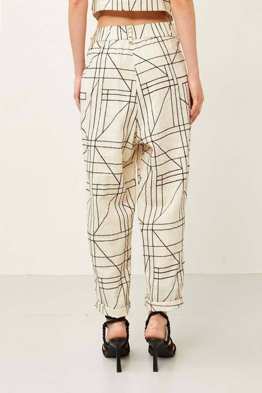 SOUVENIR Pantalone ricamato