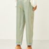 SOUVENIR Pantalone tessuto spalmato oro