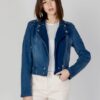 MORGAN Giubbino jeans modello zip laterale elasticizzato