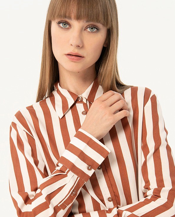 SURKANA Camicia lunga spacchi laterali