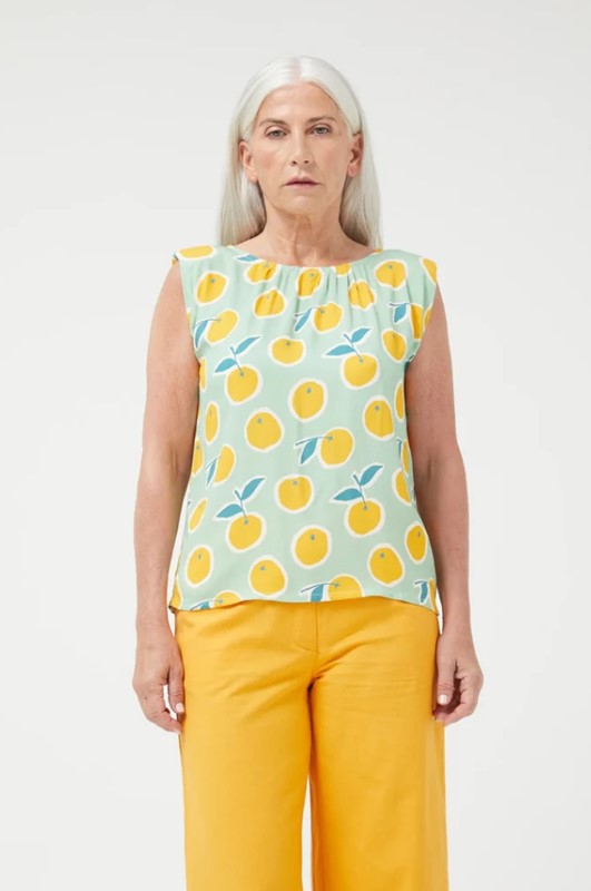 COMPAGNIA FANTASTICA Blusa smanicata con spalline