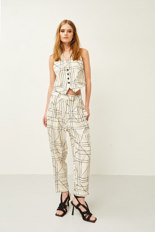 SOUVENIR Pantalone ricamato