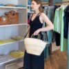 NALI' Borsa cesta paglia manici /tracolla