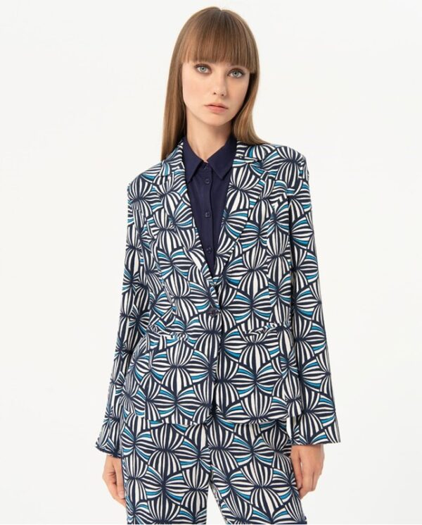SURKANA Blazer piatto in crepe