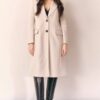 WHITE WISE Cappotto lungo