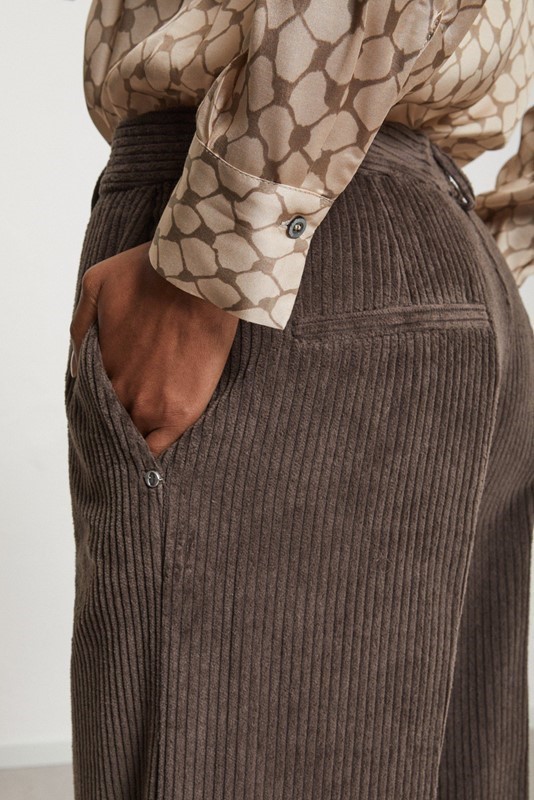 OTTOD'AME Pantalone in velluto a coste