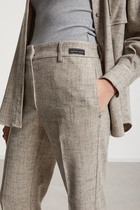 OTTOD'AME Pantalone alla caviglia in misto lana