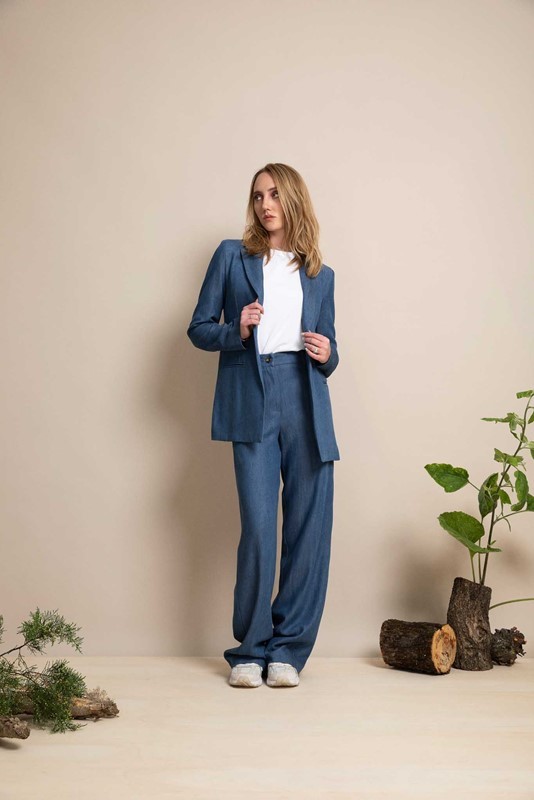 PEPE ROSA Giacca in jeans monopetto