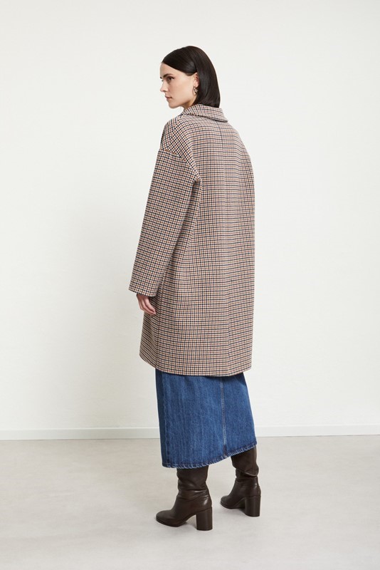 OTTOD'AME Cappotto check in misto lana