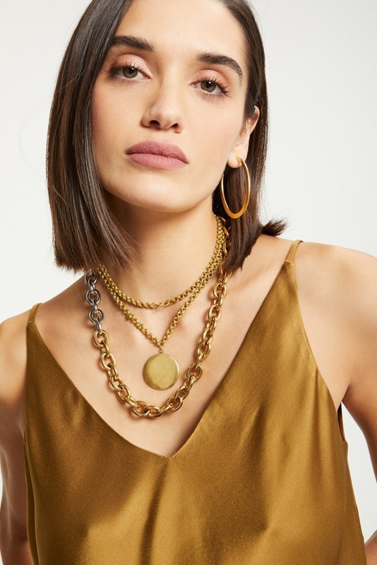 OTTOD'AME Top con spalline sottili