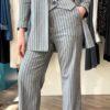 SISTE'S Pantalone gessato