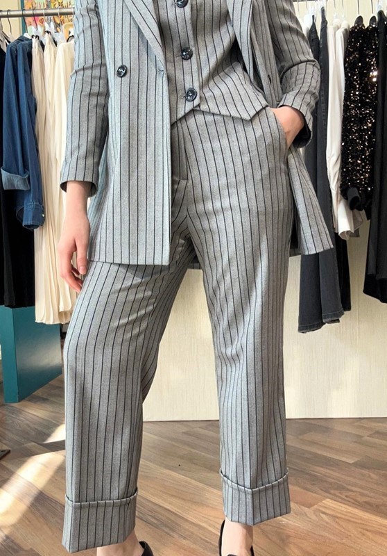 SISTE'S Pantalone gessato